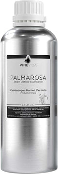VINEVIDA Palmarosa Essential Oil - 32 oz - Undiluted - DIY Candle Scents - Bulk for Soap Making & Skin Care