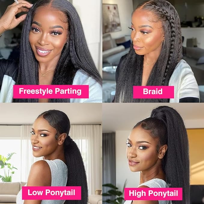 Invisi Edge Clip In Hair Extensions Human Hair 2 Pack 240g 16pcs Kinky Straight Invisible Clip Ins For Women Full Head Injected Clip Ins Remy Human Hair Extensions Natural Color 30inch