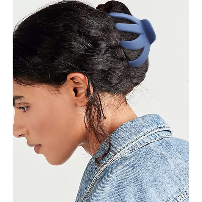 Extra Large Claw Clips for Thick Hair - 5Pcs Jumbo Octopus Hair Clips, 3.15" Big Hair Claws for Women and Girls, Assorted Colors