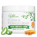 Wild Naturals Eczema & Psoriasis Cream for Dry, Itchy Skin – Eczema Relief for Adults & Kids – Moisturizing Psoriasis Cream with Manuka Honey - Hydrating Honey Lotion for Hands and Face