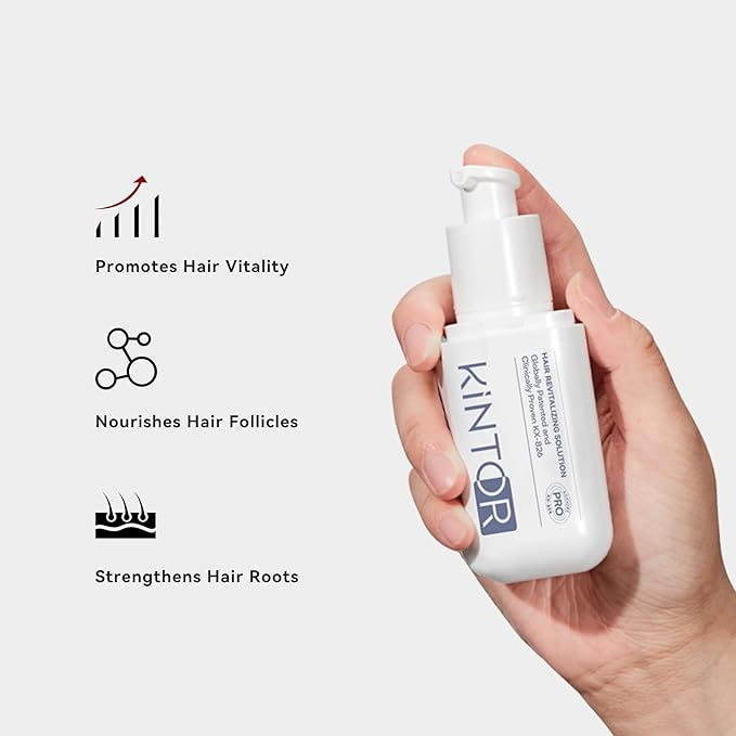 0.9% KX-826 KINTOR Hair Growth Spray,Strengthen Hair Nourish Hair follicles,Hair Care Products for Sparse Hair and Oily Hair Men&Women,360ml,Pro