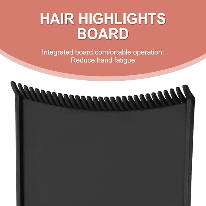 Professional Balayage Kit with Highlighting Board & Hair Dye Tools – Complete Hair Coloring Tools Set for Salon & Home Use, Reusable Hair Dying Tools for Highlights & Hair Color Application (red)