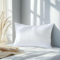 Silky Smooth Satin Zipper Bed Pillowcases Cooling,Anti-Frizz,and Gental on Skin Pack of 2 (White, Standard (20x26))