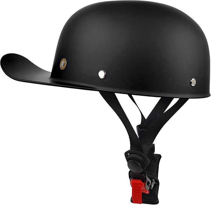 Baseball Motorcycle Helmet - Half Helmet Motorcycle Men Women for Bike Cruiser Chopper Moped Scooter with Gloves and Masks, Dot Approve