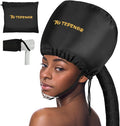 Bonnet Hair Dryer Attachment, Large - Black, Upgraded Soft Adjustable for Hand Held Hair Dryer, Fast Drying, Ideal for Natural Curly Textured Hair Care and Speeds Up Drying Time at Home