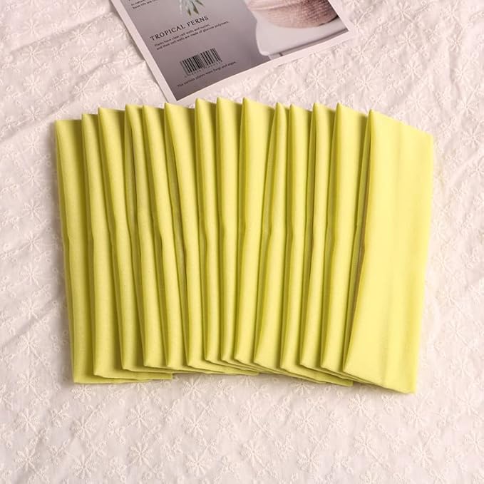Sport Yoga Headbands,Pack of 14,Fashion Soft Elastic Polyester Sweatband Yoga Stretchy Headband for Women Man Girl
