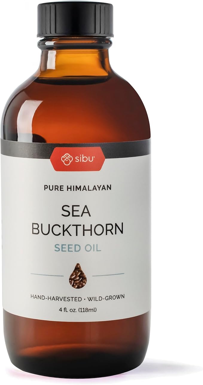 sibu Premium Himalayan Sea Buckthorn Seed Oil, 4 oz