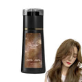 Hair Dye Shampoo, Natural Hair Color Shampoo for Gray and White Coverage, Suitable for Women & Men 200ml (Light Brown)