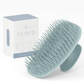 Scalp Massager Shampoo Brush, Scalp Scrubber & Exfoliator for Dandruff Removal, Wet & Dry Dandruff Comb and Detangler for Men and Women, Suitable for Short Medium Hair (Blue)