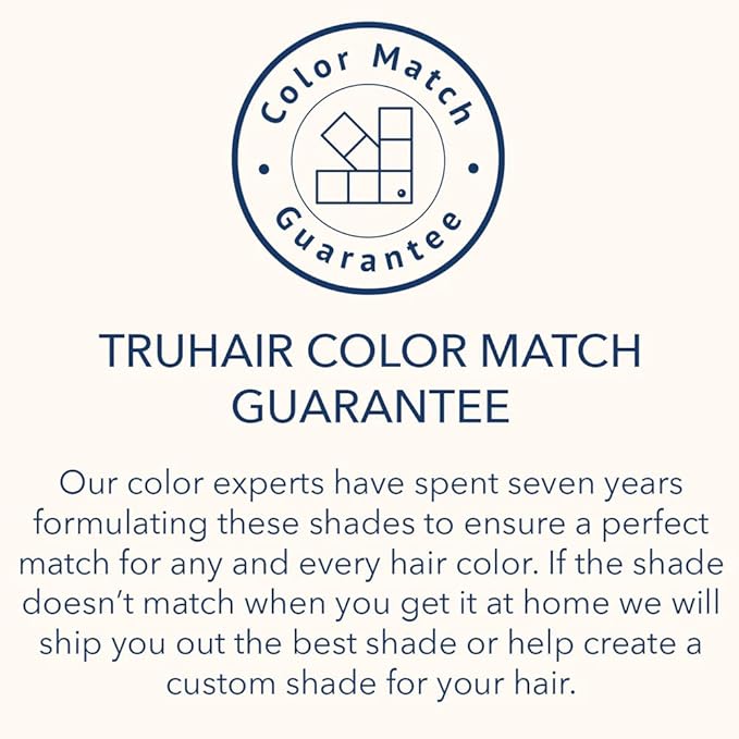 TRUHAIR Color & Conceal Waterproof Root Touch Up Hair Color Concealer - Hair Cover up for Gray Coverage and Hairline Filling - 11 Hair Colors Available (Darkest Brown)