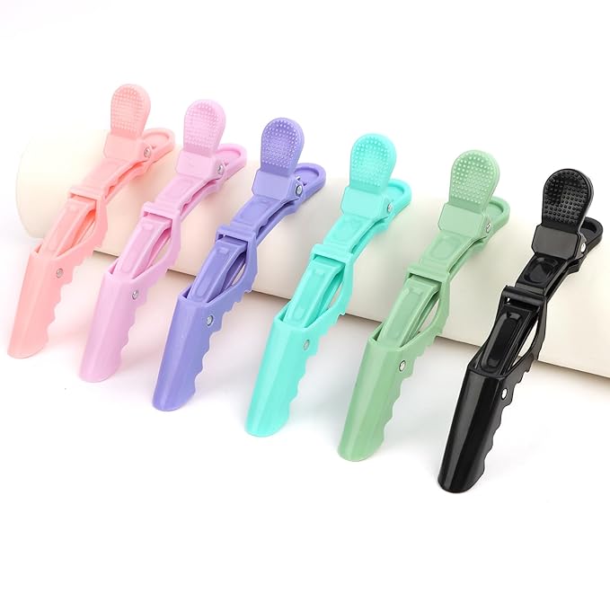 30 Pack Alligator Hair Clips for Styling Sectioning Large Salon Pro Hair Clips for Barber Hair Coloring, Cutting, Sectioning Big Gator Clips Hair Styling Accessories for Women MenMulticolor