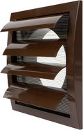 Repa Market 5 Inch Brown Dryer Vent Hood/Duct Cover for Walls or Ducting/ABS Plastic Grille with Flaps & Insect Screen/Exhaust and Dryer Vent Covers for Indoor & Outdoor Use