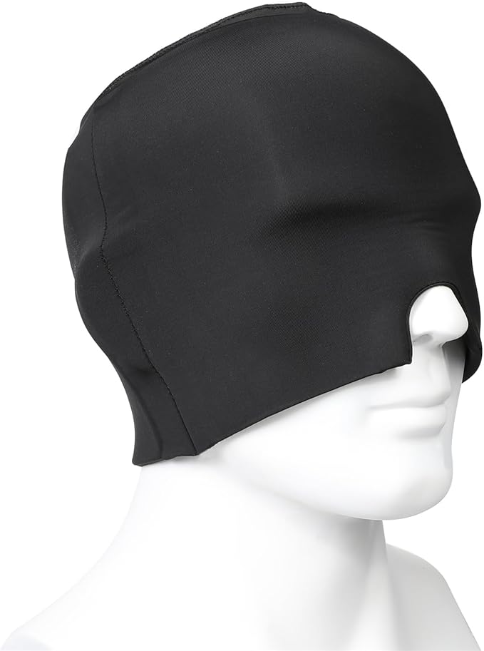 Migraine Relief Cap Ice Head Wrap Migraines Double Layer Gel Ice Hot Head Wrap 360° Extended Cooling Hangover Ice Hat for Migraine Sinus Stress Frontal Headaches