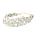 DIGUAN Hollow out Synthetic Hair Braided Headband Hairpiece Women Girl Beauty accessory for Women (Light Ash Blonde)