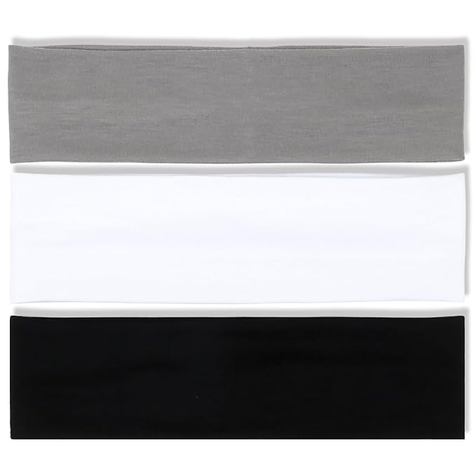 TERSE Headbands for Women Trendy Cherry Print - Non Slip Head Bands Soft Fabric Hair Bands for Workout Yoga Running Sport - Wide Thick Hair Wrap for Girls