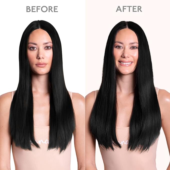 WENNALIFE Seamless Clip In Hair Extensions, 20 Inch 150g 7pcs Jet Black Hair Extensions Clip in Human Hair Invisible PU Skin Weft Natural Remy Human