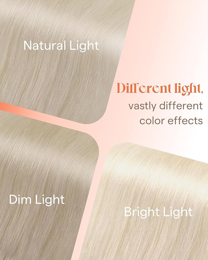 Sunny Hair Tape in Hair Extensions Real Human Hair Invisible Remy Hair Extensions Tape ins for Women White Blonde 22 inch 25G