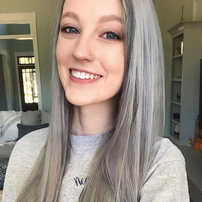 Overtone Daily Color Depositing Conditioner: 4.5oz Temporary Coloring Conditioner w/Shea Butter & Coconut Oil, Refresh Color & Prevent Fading, Vegan & Cruelty-Free, Vibrant Sterling is Stormy Sterling