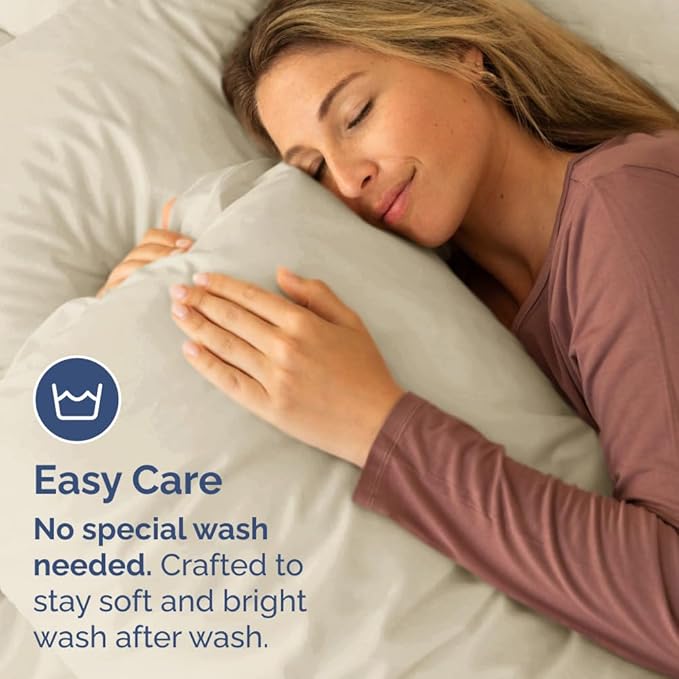 Queen Pillow Cases Set of 8 - Ultra Soft Hotel Quality Pillowcase Covers - Comfy & Wrinkle Free - Shrink, Stain and Fade Resistant - Easy-Care, Machine Washable Pillow Protectors - 8 Pcs Set - Wheat