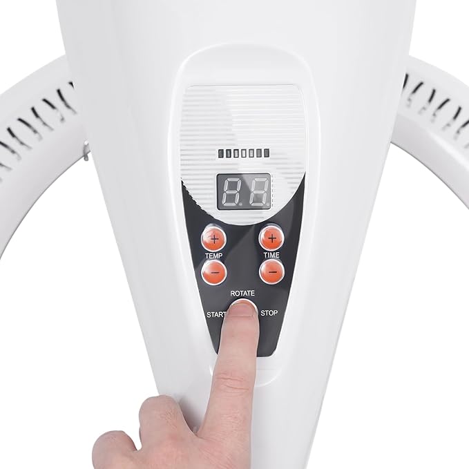 950W Wall Mount Hair Treatment Machine,Orbiting Rotating Hair Processor for Salon Home Use,Time Adjustable,Professional Hair Care for Spa Family (White)