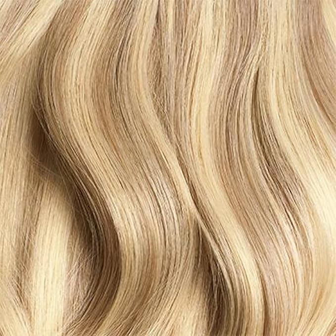 Luxy 100% Remy Human Hair – Halo Clip-In Hair Extensions –Natural Looking Volume & Length - One-Piece - Easy 5-Min Application 180 grams 20" Dirty Blonde Highlights