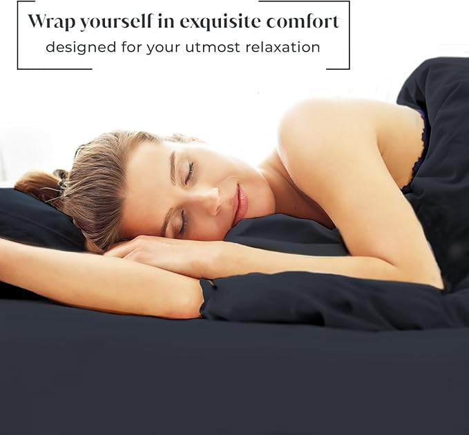 Luxury Bamboo Market | Queen Envelope Pillowcase Set | 100% Viscose Made from Bamboo | Organically Grown | Ultra Soft | Cooling | 2pcs [Charcoal Grey]