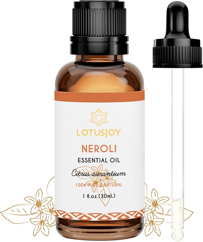 Neroli Essential Oil Organic for Skin Diffuser Room Spray, 100% Pure Bitter Orange Blossom Essential Oil Neroli 1 Oz