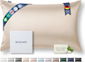 Premium Silk Pillowcase 100% Organic Mulberry Silk, 22 Momme, Grade 6A - Oeko-Tex Certified in Germany - Luxury for Hair & Skin, 1 Piece (Queen Size 20x30 Inches, Champagne)