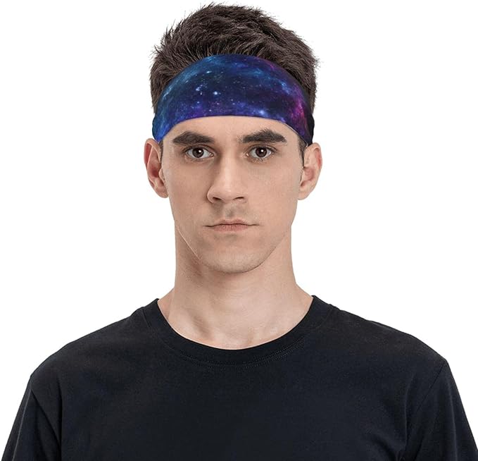 Sports Sweatband for Men and Women, Sweat-Absorbing Headbands for Moisture Wicking, Suitable for Fitness Running Cycling Hiking Yoga Football Exercise