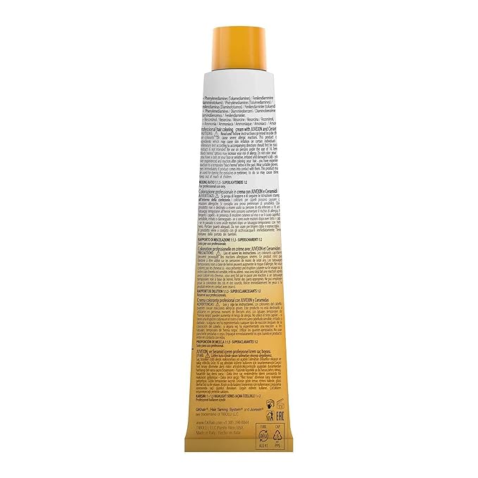 GK HAIR Global Keratin 6.1 Dark Ash Blonde Hair Color Cream Tube (3.4 Fl Oz/100ml) + 20 Volume Developer (5 Fl Oz/150ml) - Professional Permanent Long Lasting Toner Dye