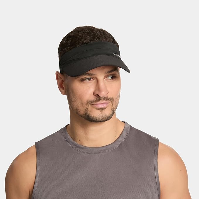 MISSION Cooling Stretchy Visor - Unisex Visor Hat for Men and Women, No Slip Band, UPF 50 Sun Protection Visor