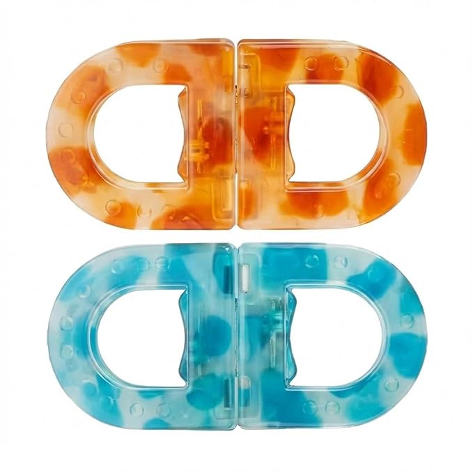Magnetic Hair Clips - Strong Hold No-Slip Styling Clips, Tropical Sunset No-Crease Sectioning Clip Set for Women, Seamless Flat Magnetic Hairpins for Thick Thin Hair, Professional Salon & Home Use