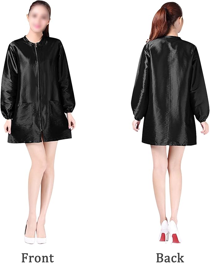 Polyester Fabric Salon Smock Professional Stylist Jacket Waterproof Haircut Cape Barber Apron