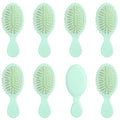 8 Pcs Green Mini Hair Brush Bulk for Bridesmaid Proposal Gifts, Mini Wet Brush Bulk for Wet & Dry Hair Stocking Stuffers for Women, Travel Brushes Teen Stocking Stuffers for Bridal Party Gifts