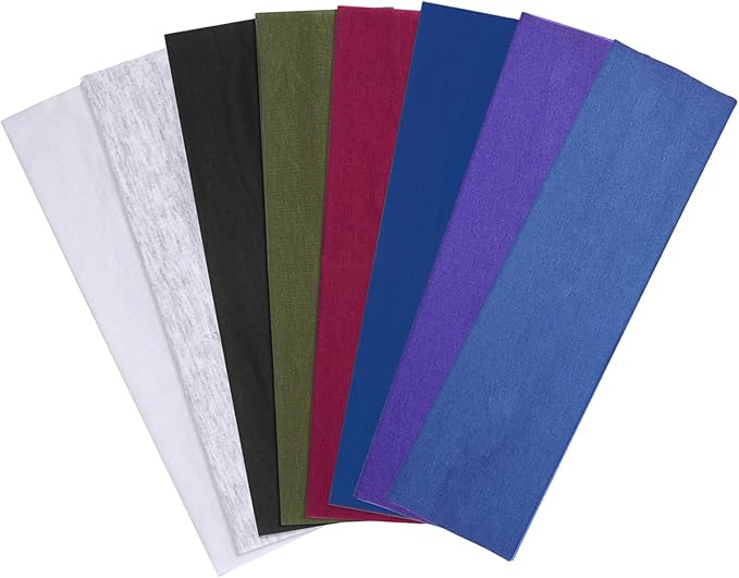 8 Pcs Headbands for Women's Hair, Fashion Hair Bands for Women Soft Elastic Ladies Headband Yoga Gym Hair Accessories