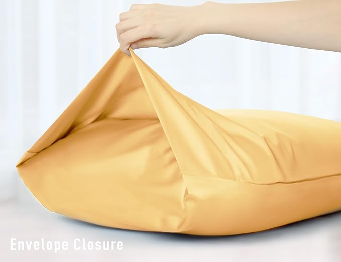 Sunflower Body Pillowcase 100% Cotton Long Pillow Cover/Case Envelope Closure 1 Pack, 21×54 inches Sheepskin, Soft and Breathable