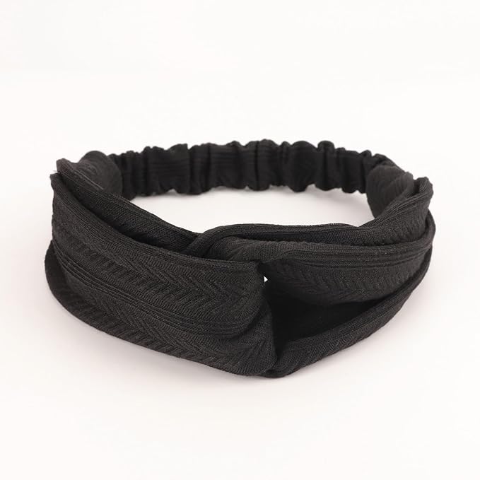 Elastic Knotted Headbands for Women Wheat Pattern Cloth Head Hair Bands for Women's Hair Non Slip Boho Wrap Twisted Hair Accessories