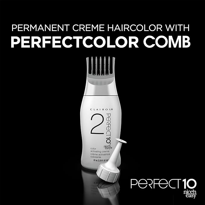 Clairol Nice'n Easy Perfect 10 Permanent Hair Dye, 6R Light Auburn Hair Color, Pack of 2