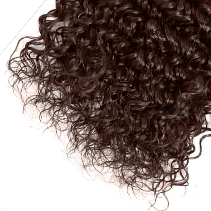 Color 4 Water Wave Bundles Human Hair Dark Brown Bundle 20 20 20 Inch Niegmeag Virgin Remy Hair Extensions Color 4 Wet and Wavy Human Hair Bundles