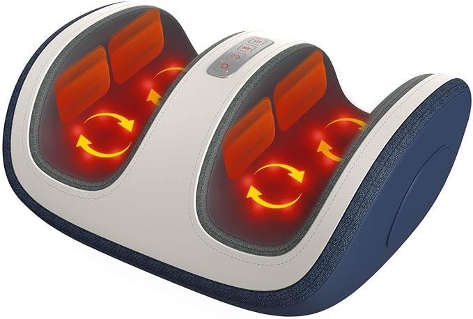 SLOTHMORE Shiatsu Foot & Calf Massager with Compression & Heating, Deep Tissue Kneading Improves Circulation, Helps Plantar Fasciitis, for Foot, Calf, Arms, Fit Up to Size 14