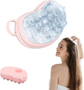 Scalp Ice Massager for Migraine Relief, Headache Care Ice Therapy Back to School Essentials, Stress & Hangover Natural Cooling Therapy Detachable Ice Compress Tool (Pink)