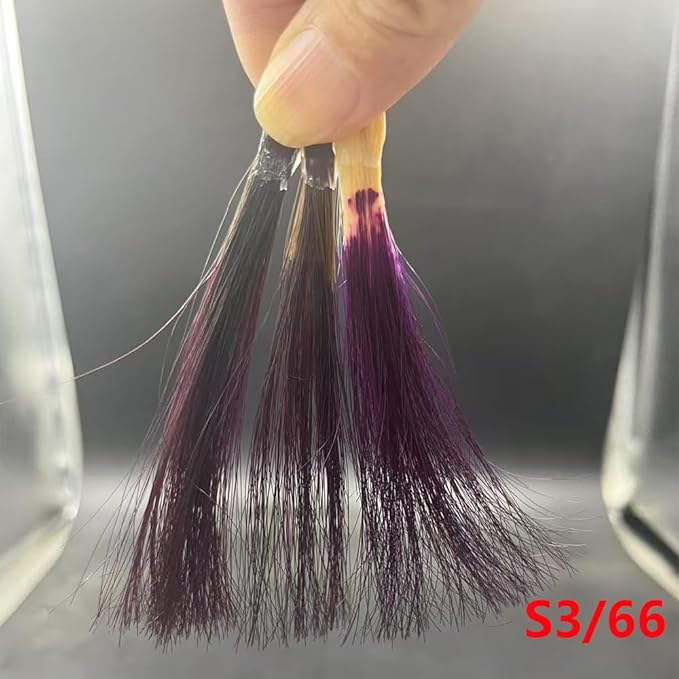 PureStyle 100g Professional Permanent Hair Color Dye Cream Ammonia Free, Long Lasting Deep Purple Color, Natural Shine, For All Hair Types Easy At Home Application (S3/66 Deep Purple)