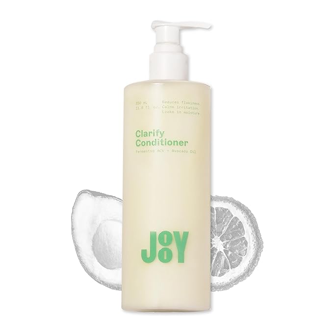 JOOY Clarify Conditioner Weightless Hydration, Soothes Scalp Irritation, Reduces Flakiness & Fights Frizz, Safe for All Hair Types & Color-Treated Hair, Free of Sulfates & Parabens, 11.8 fl oz