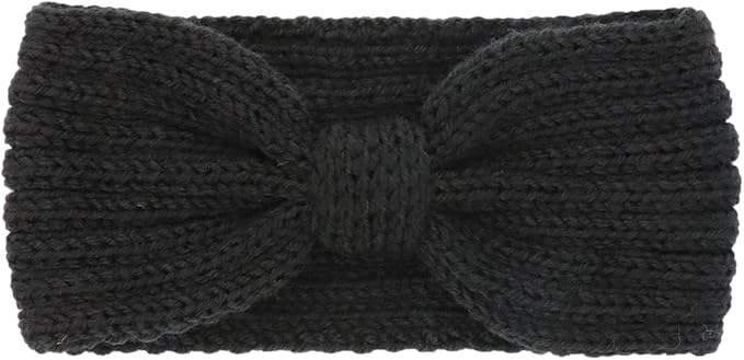 DRESHOW Knit Crochet Headband for Women Ear Warmer Soft Turban Stretch Warmer Headbands Winter Fashion Head Wrap