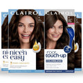 Clairol Nice'n Easy 4 Dark Brown Permanent Hair Dye & Root Touch-Up Multi-Pack Bundle