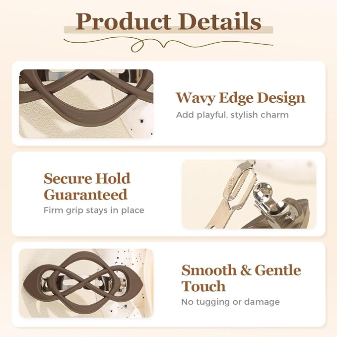 4 Pack Vintage French Barrette Hair Clips, 2025 New Hair Accessories for Women, Strong Hold No Slip Styling (Style B)