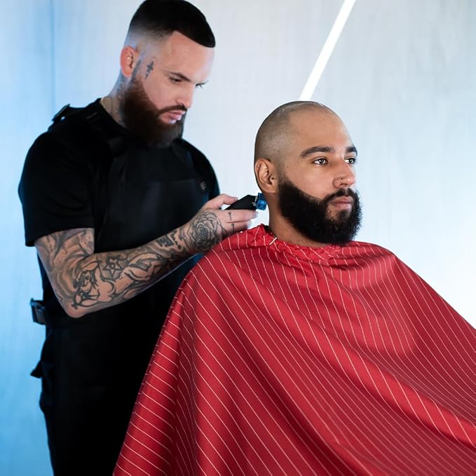 Barber Strong The Barber Cape Haircut Cover for Men, Hair Repelling and Static-Reducing Material, Water Resistant Fabric