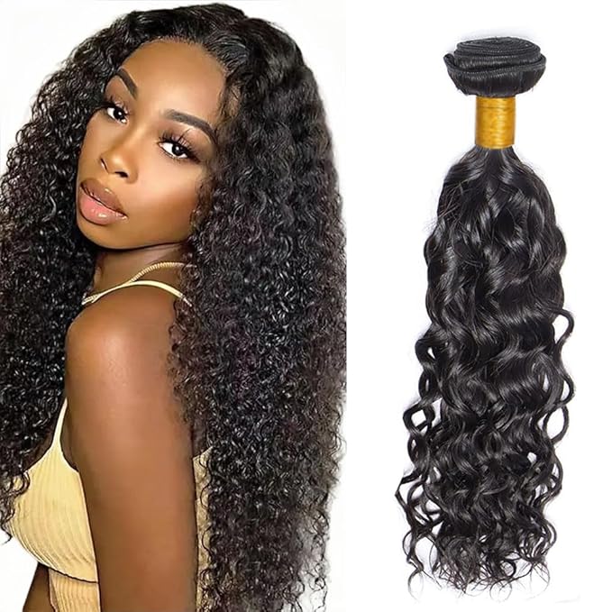 Curly Bundles Human Hair Natural Black Kinky Curly Bundles 26 Inch Niegmeag Virgin Soft and Silky Remy Hair Extensions Color 1B Kinky Curly Bundle Double Weft Hair Weave