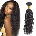 Curly Bundles Human Hair Natural Black Kinky Curly Bundles 26 Inch Niegmeag Virgin Soft and Silky Remy Hair Extensions Color 1B Kinky Curly Bundle Double Weft Hair Weave