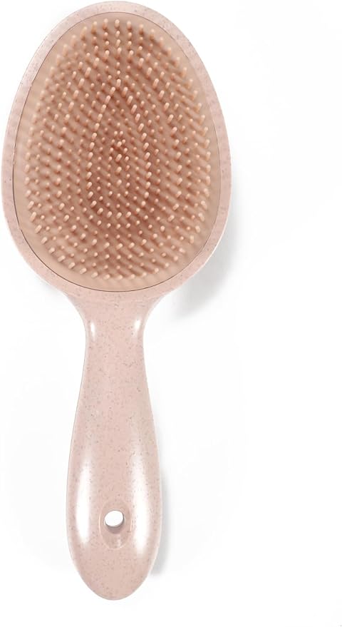 Double Sided Scalp Massager Hair Growth, Shampoo Brush Head Scalp Massager for Hair Growth Scalp Scrubber with Soft Silicone Bristles (Orange)